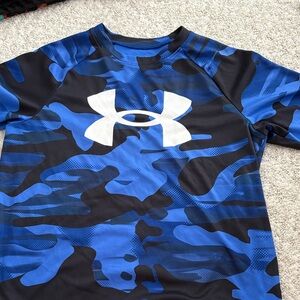 Under Armour Black and Blue Camo Tee
